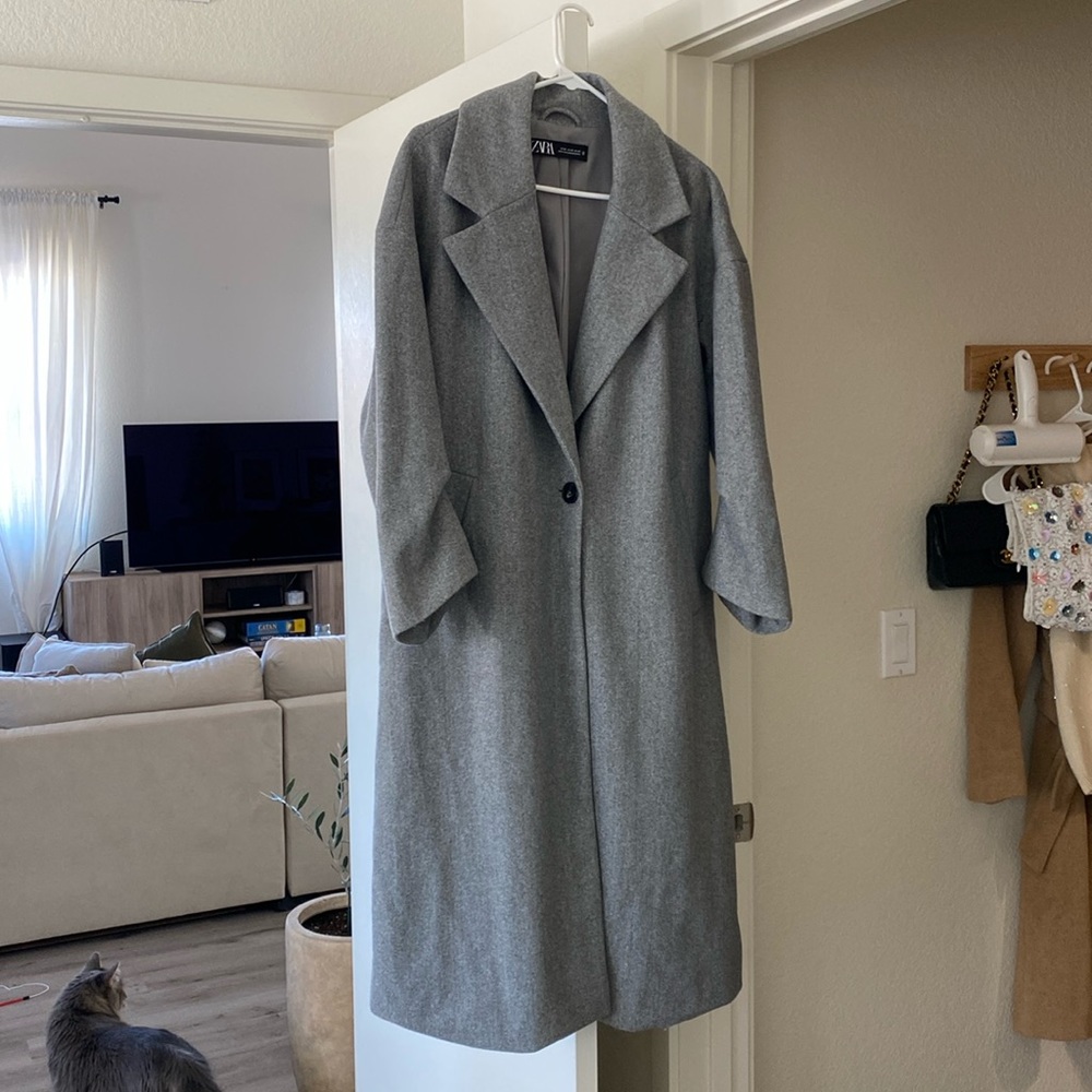 Grey Oversized Coat